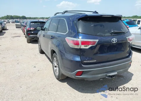 2014 Toyota Highlander Xle V6 from USA, damaged, VIN 5TDKKRFH3ES021725